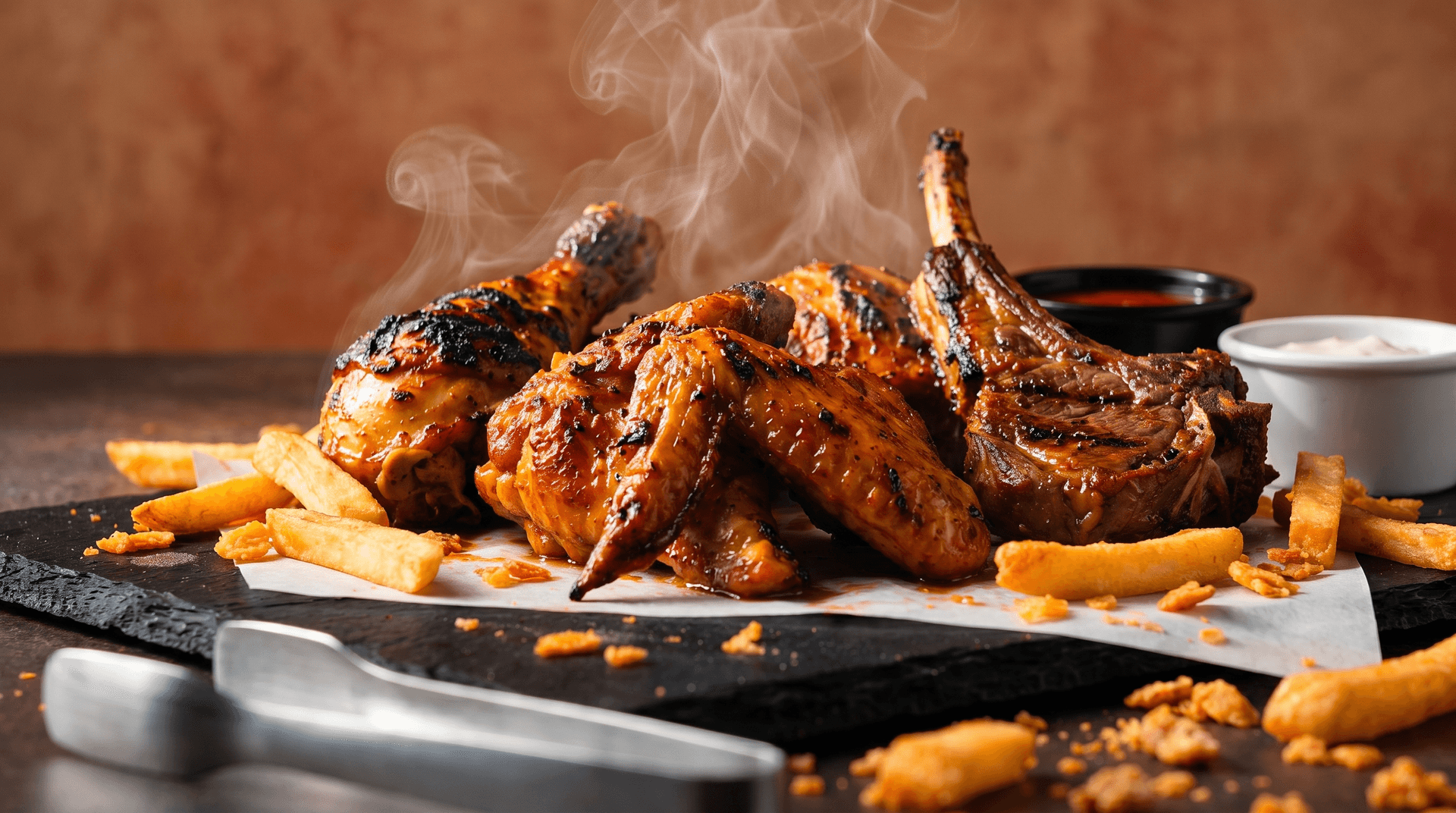 Authentic tandoor fire