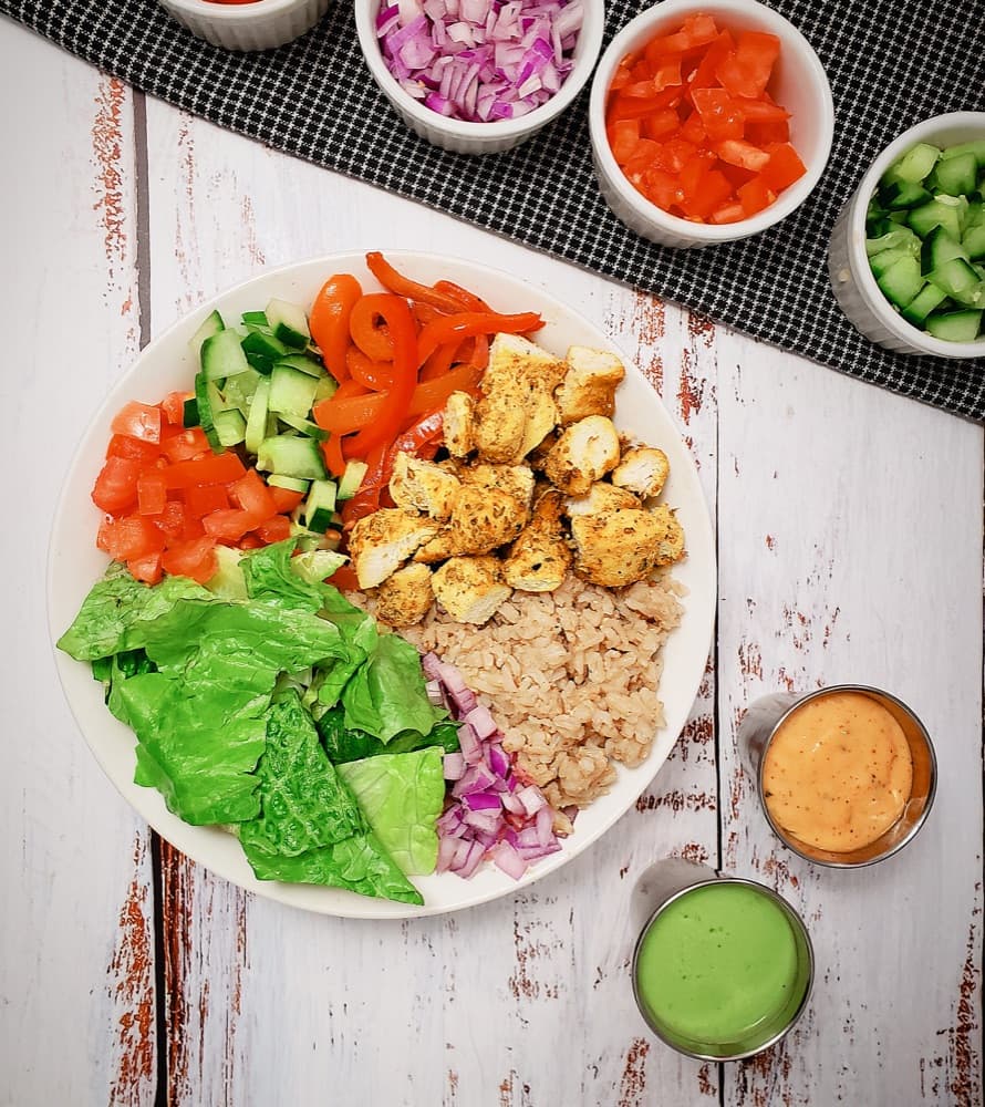 Spicy Lemon Chicken Breast Bowl