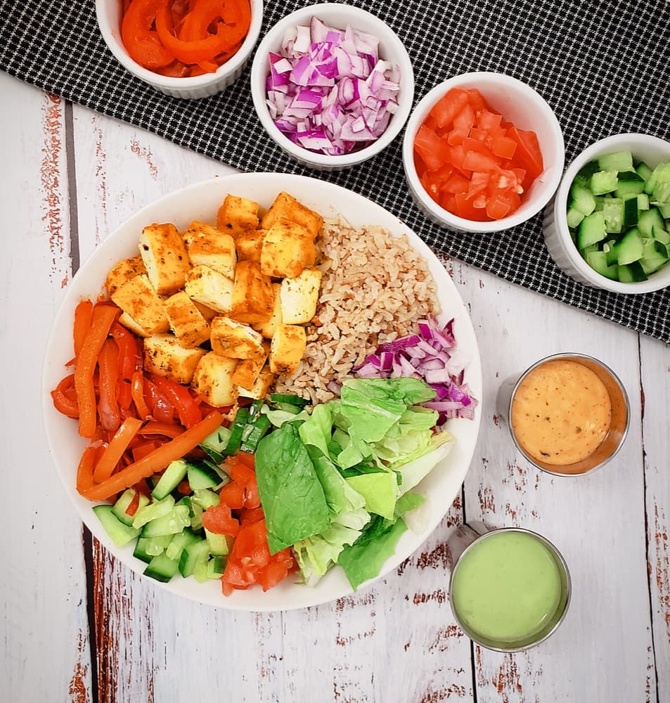 Spicy Lemon Paneer Bowl