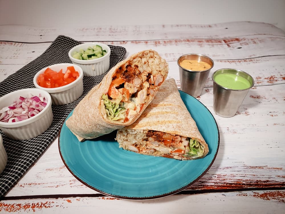 Chicken 65 Tikka Wrap