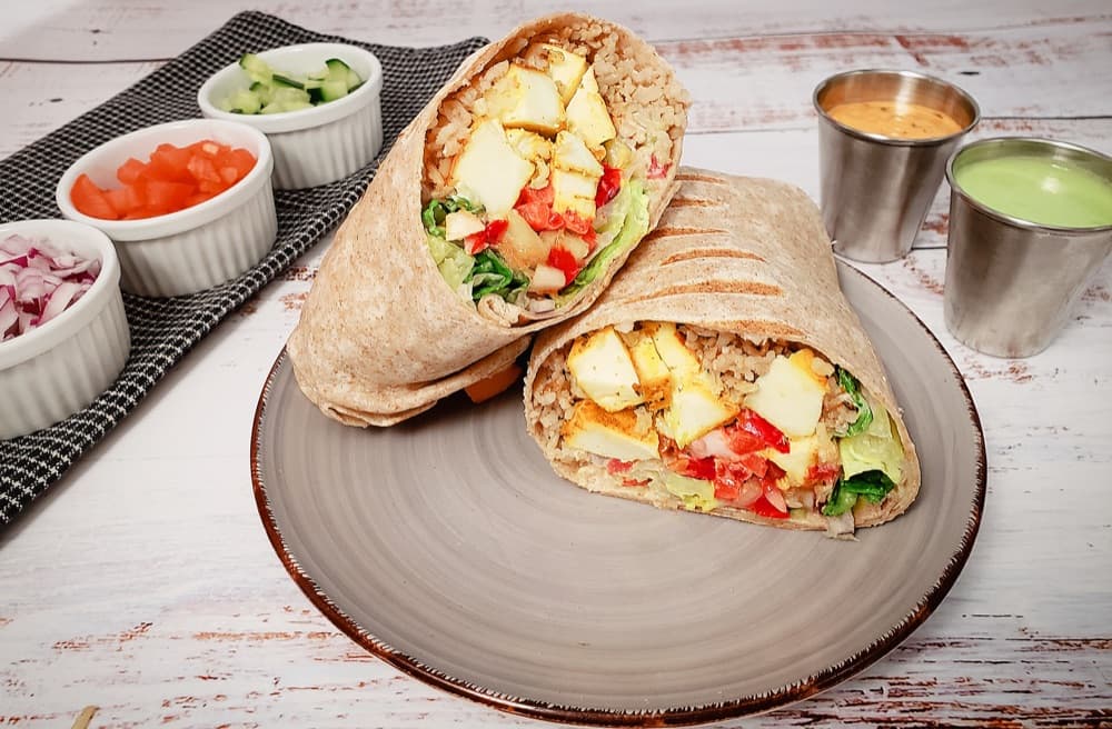 Spicy Lemon Paneer Wrap